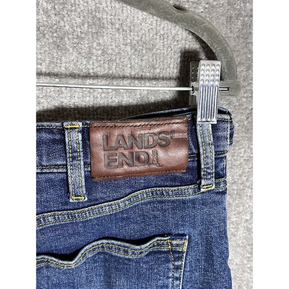 Lands End Square Rigger Comfort Waist Traditional Fit Jeans Mens Size 35x28 Blue - Picture 6 of 14